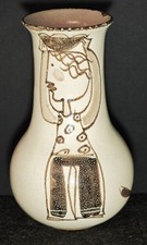 Vaso in ceramica vietrese - Firmato Terraviva - Falcone, Vietri anni '80