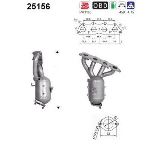 Catalizzatore per hyundai kia - catalizzatore,