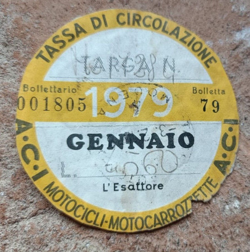 Bollo aci 1979 - aci,