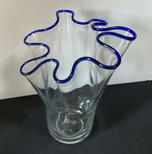Grand vase mouchoir verrerie - vase,