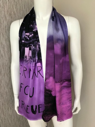 Foulard seta con foto - in,