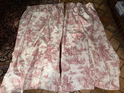Paire rideaux toile - de,
