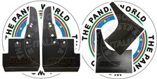 FIAT PAND4x4 PARASPRUZZI ANT. E POST. LOGO FIAT BLACK RICAMBIO COMPATIBILE
