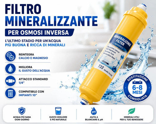 Filtro mineralizzante acqua - filtro,