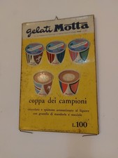 Tabella Gelati Motta Anni 60