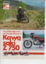 advertising  TEST MOTO KAWASAKI Z 750 1976 MOTOGIAPPONESI MOTOSPORT EPOCA