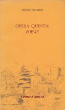 Opera quinta: Poesie