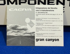 LIBRETTO USO E MANUTENZIONE CAGIVA GRAN CANYON INTEGRAZIONE N°800088562/98 NUOVO