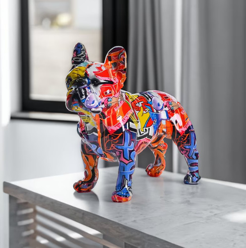 Pop art bulldog - bulldog, francese