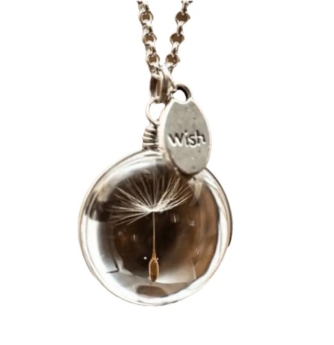 Collana ciondolo amuleto wish - collana,