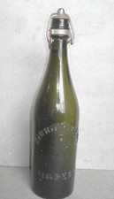 BIRRA PORETTI  VARESE ANTICA E RARA BOTTIGLIA IN VETRO  STEMMA INIZI '900