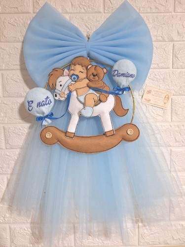 Fiocco nascita bimbo bimba - o,