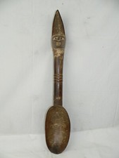 Cucchiaio cerimoniale Africa arte tribale Kulongo Costa d'Avorio antico