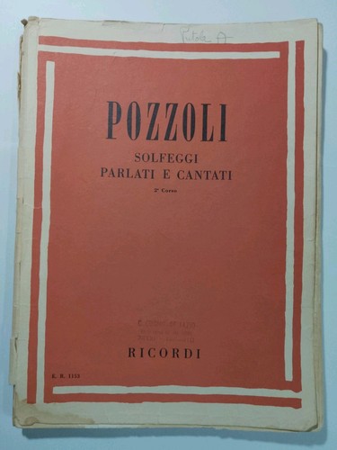 Spartito pozzoli solfeggi - spartito,