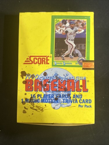 1990 score baseball - score, box