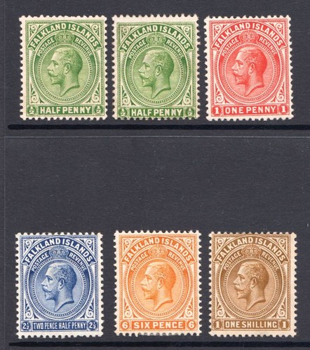 Falkland 1912 1 - 1912-20, 1/2d-1/-