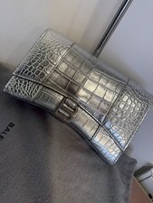 Borsa a tracolla originale tenuta Balenciaga catena a clessidra - USATA 