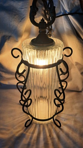 Lampadario vintage vetro - , e