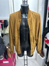 Giacca In Pelle Di Renna Uomo Man Tg56 Marrone LLV1418