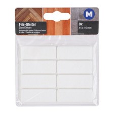 8x Feltrini Bianco Autoadesivo