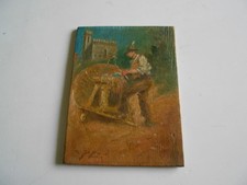 Dipinto olio tavoletta - olio,