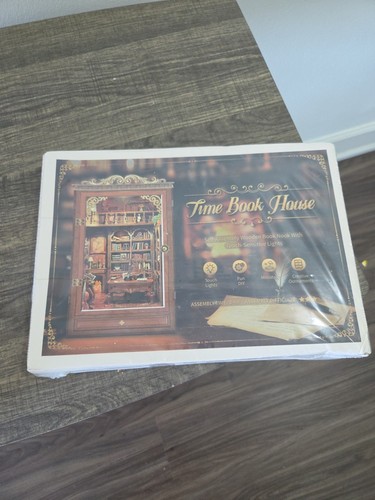 Time book house wooden - book,