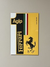 Insegna Racing Premium Pannello Spessore Alluminio Agip Ferrari 1