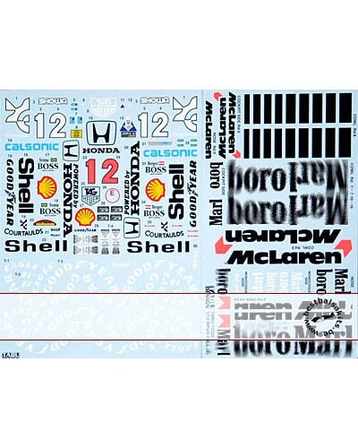 Tabu mclaren mp4 6 - 1/12, senna