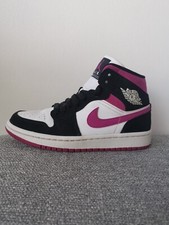 NIKE AIR JORDAN 1 MID, "fiore di cactus" MAGENTA TAGLIA UK 3 EUR 36 (BQ6472 005)
