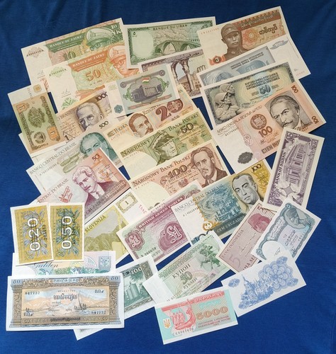 Lotto banconote mondiali - lotto,