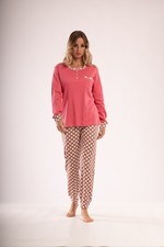 PIGIAMA DONNA INVERNALE CALDO COTONE SERAFINO