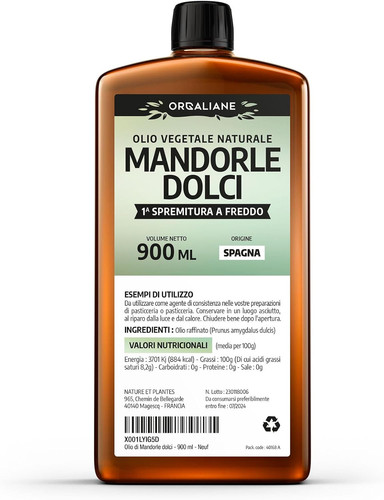 Mandorle dolci naturale 900 - dolci,