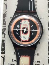 Orologio da polso SWATCH Access DROP OUT (SKR100)-Ottime condizioni! Nero/Bronzo-L@@K
