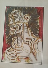 Litografia a colori di