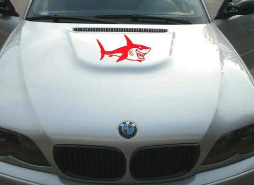 Adesivo squalo rosso auto - adesivo,