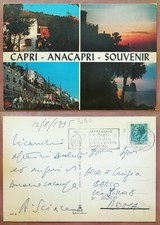 CAPRI - ANACAPRI - SOUVENIR 1975 TIMBRO: RISPARMIO POSTALE: FUTURO BOTTE FERRO