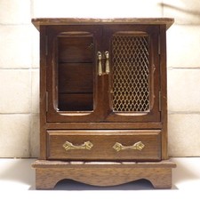 CARILLON Portagioie Mobile per Bambole Piccolo Vintage Comò Legno