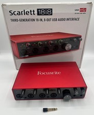 Focusrite Scarlett 18i8 Interfaccia audio USB terza generazione 18 pollici, 8 uscite