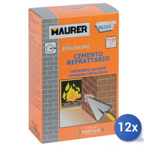 12x cemento refrattario maurer - refrattario,