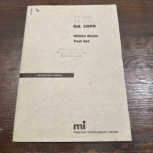 Marconi instruments 2090 - marconi, oa