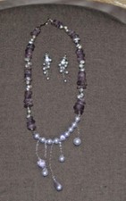 Collana e orecchini cristalli