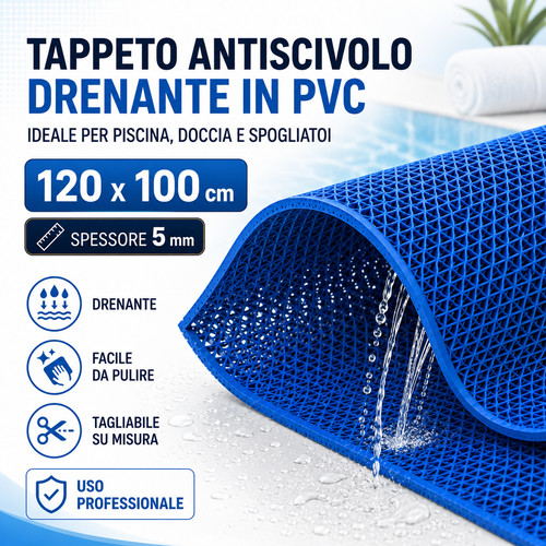 Tappeto antiscivolo drenante - tappeto,