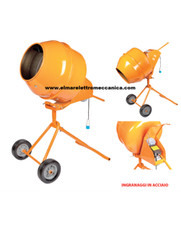 LEPORIS BETON MIX 140 Betoniera ribaltabile a cariola 110 lt MONOFASE