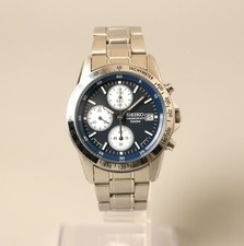 Orologio Seiko 7T92-0DW0 Cronografo Quadrante Navy Uomo Quarzo Japan Near...