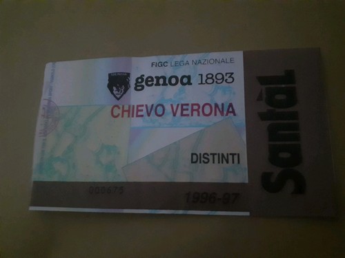 Biglietto stadio calcio genoa - biglietto,