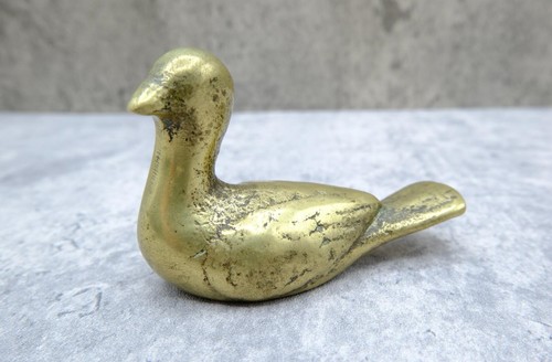 Vintage solid brass bird - vintage,