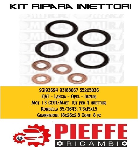 Kit rondelle iniettori 3 - kit,