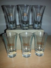 Stock lotto Set 6 bicchieri vetro caffè amaro fratelli Russo nuovi