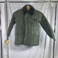 Giacca congelatore vintage Refrigiwear M uomo verde parka anni 70 puffer coat nuovo con etichetta