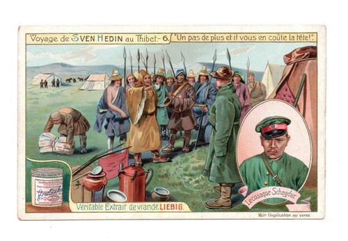 Chromo liebig voyage de sven - liebig,